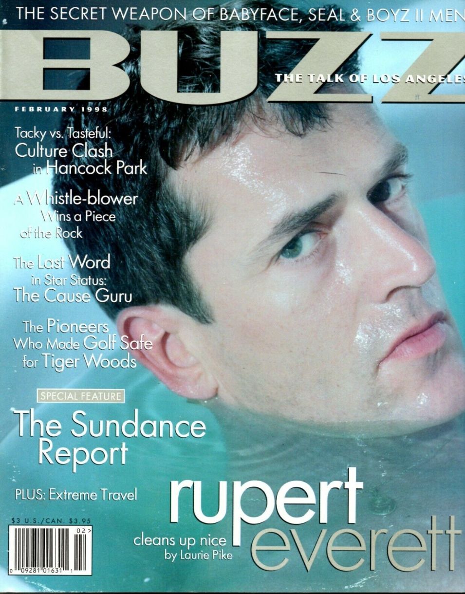 BUZZ magazine side cover  February 1998