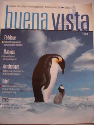 BUENA VISTA FRANCE magazine side cover Issue 3 November/December 2004