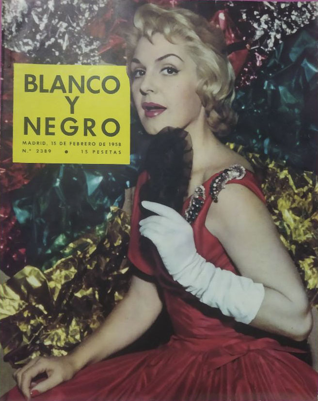 BLANCO Y NEGRO magazine side cover Issue 2389   1958