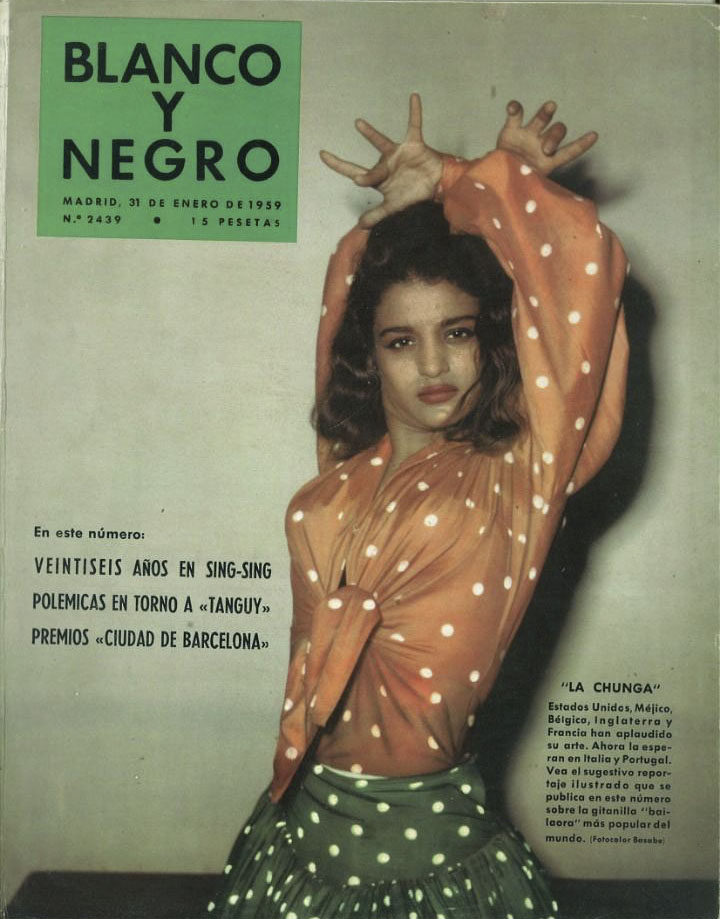 BLANCO Y NEGRO magazine side cover Issue 2439   1959