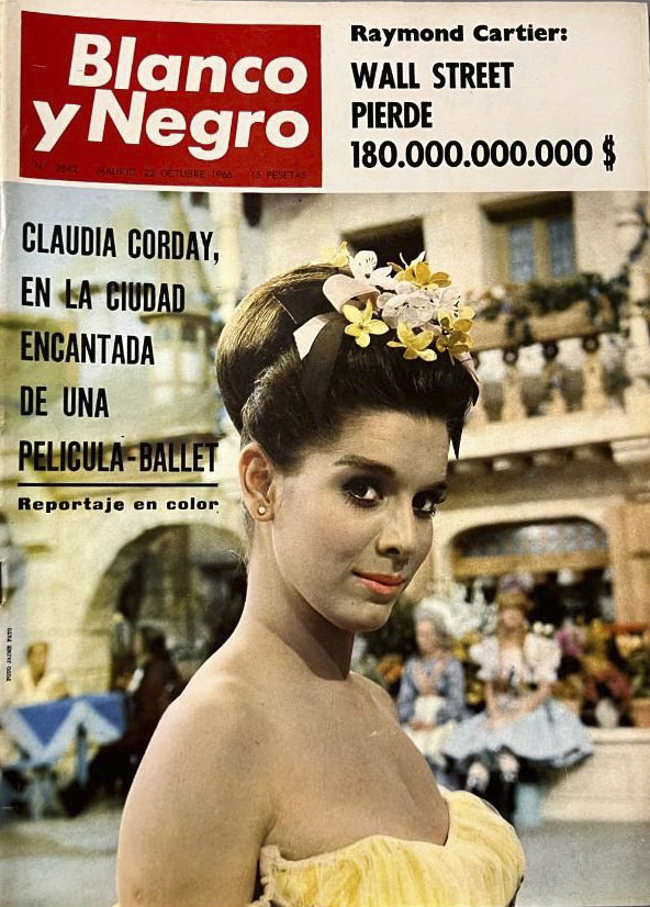 BLANCO Y NEGRO magazine side cover Issue 2842 22 October 1966