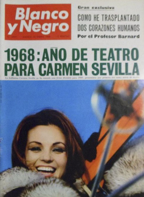BLANCO Y NEGRO magazine side cover Issue 2907  January 1968