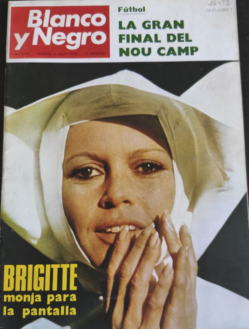 BLANCO Y NEGRO magazine side cover Issue 3035 4 July 1970
