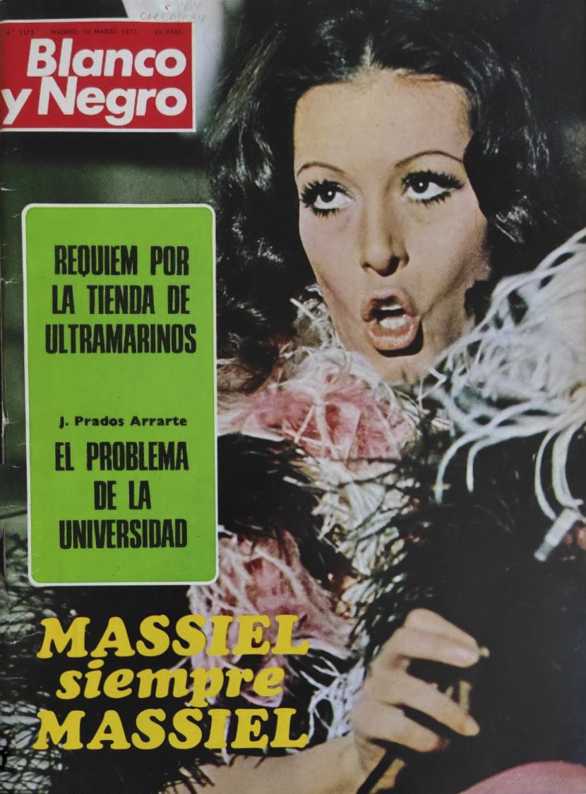 BLANCO Y NEGRO magazine side cover Issue 3175 10 March 1973