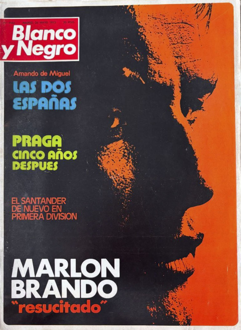 BLANCO Y NEGRO magazine side cover Issue 3186 24 May 1973