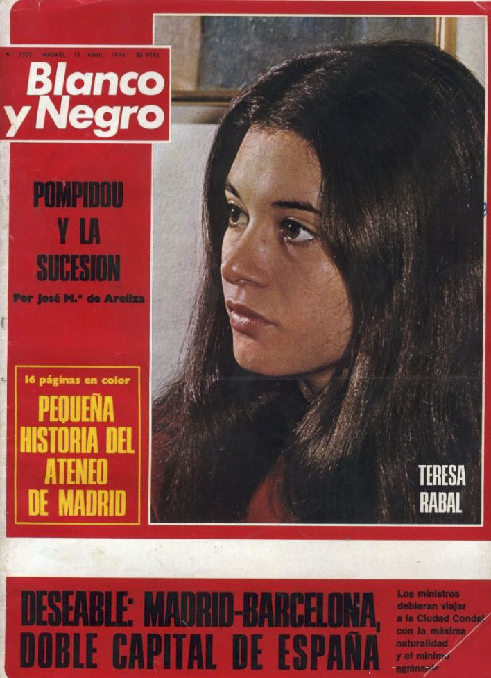 BLANCO Y NEGRO magazine side cover Issue 3232 13 April 1974
