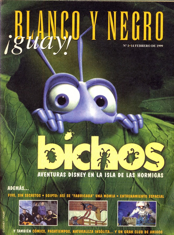 BLANCO Y NEGRO GUAY  magazine side cover Issue 1   1999