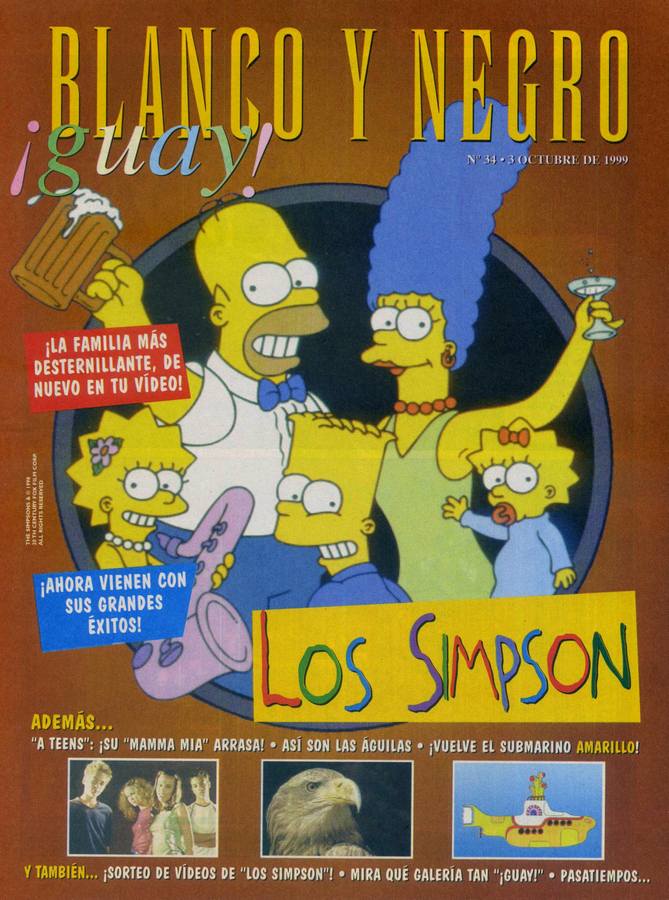 BLANCO Y NEGRO GUAY  magazine side cover Issue 34   1999