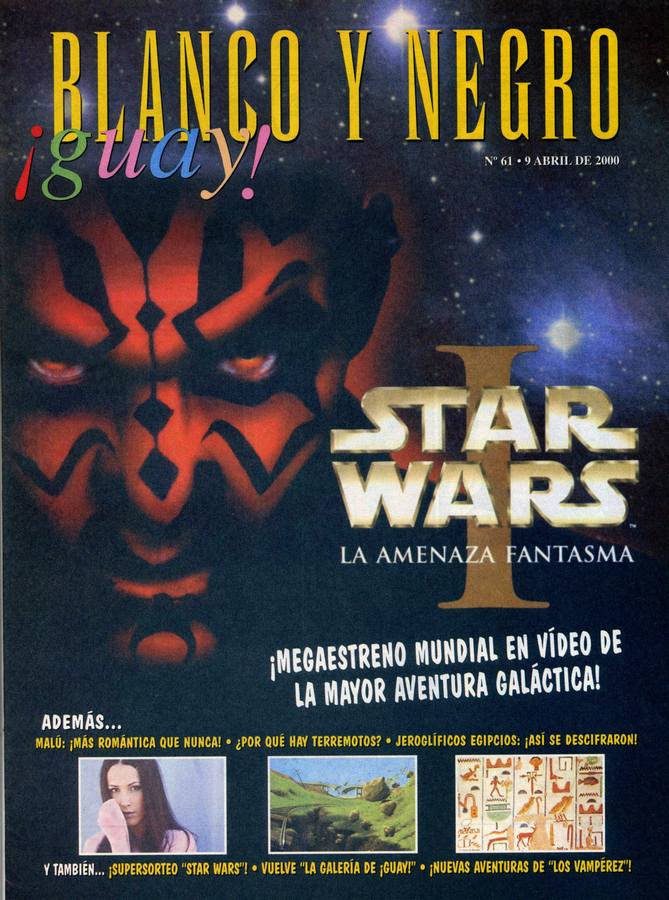 BLANCO Y NEGRO GUAY  magazine side cover Issue 61   1999