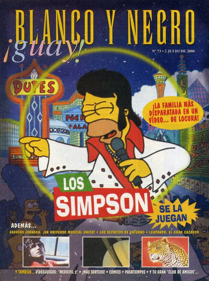 BLANCO Y NEGRO GUAY  magazine side cover Issue 73   1999