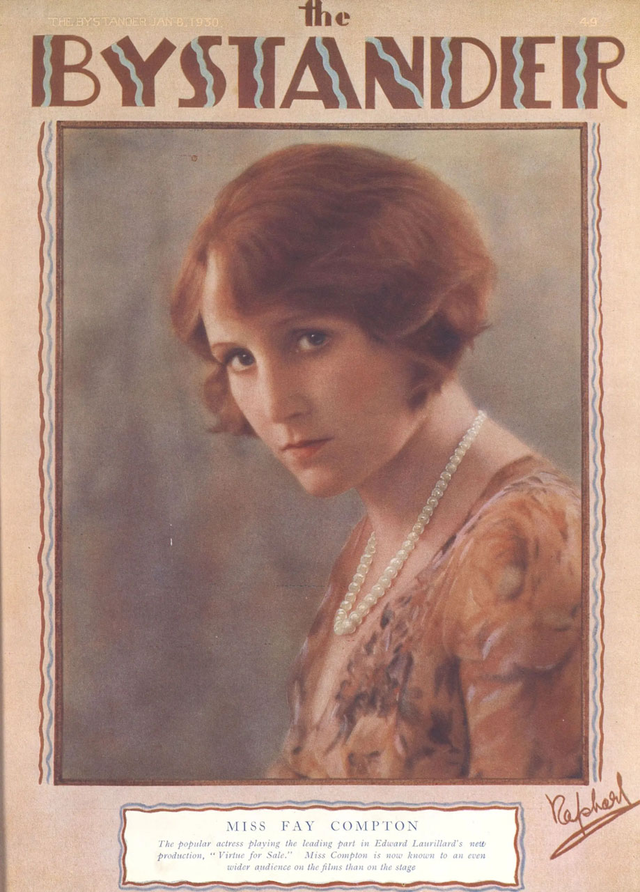 BYSTANDER magazine side cover Issue 1360 8 January 1930