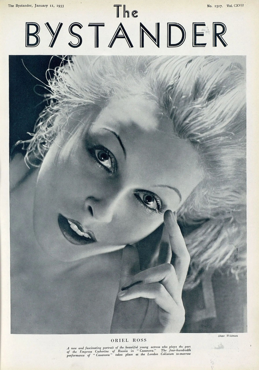 BYSTANDER magazine side cover Issue 1517 11 January 1933