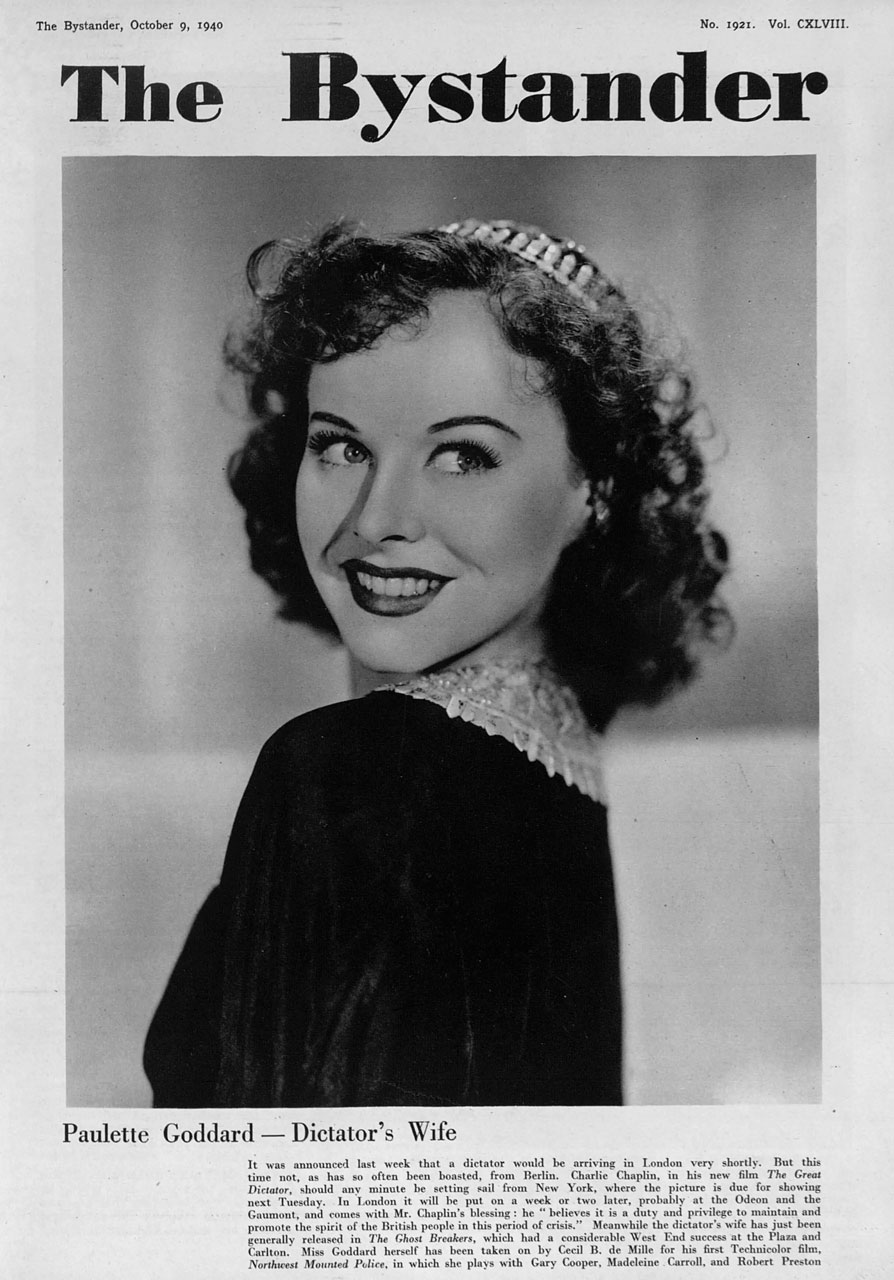 BYSTANDER magazine side cover Issue 1921 9 October 1940