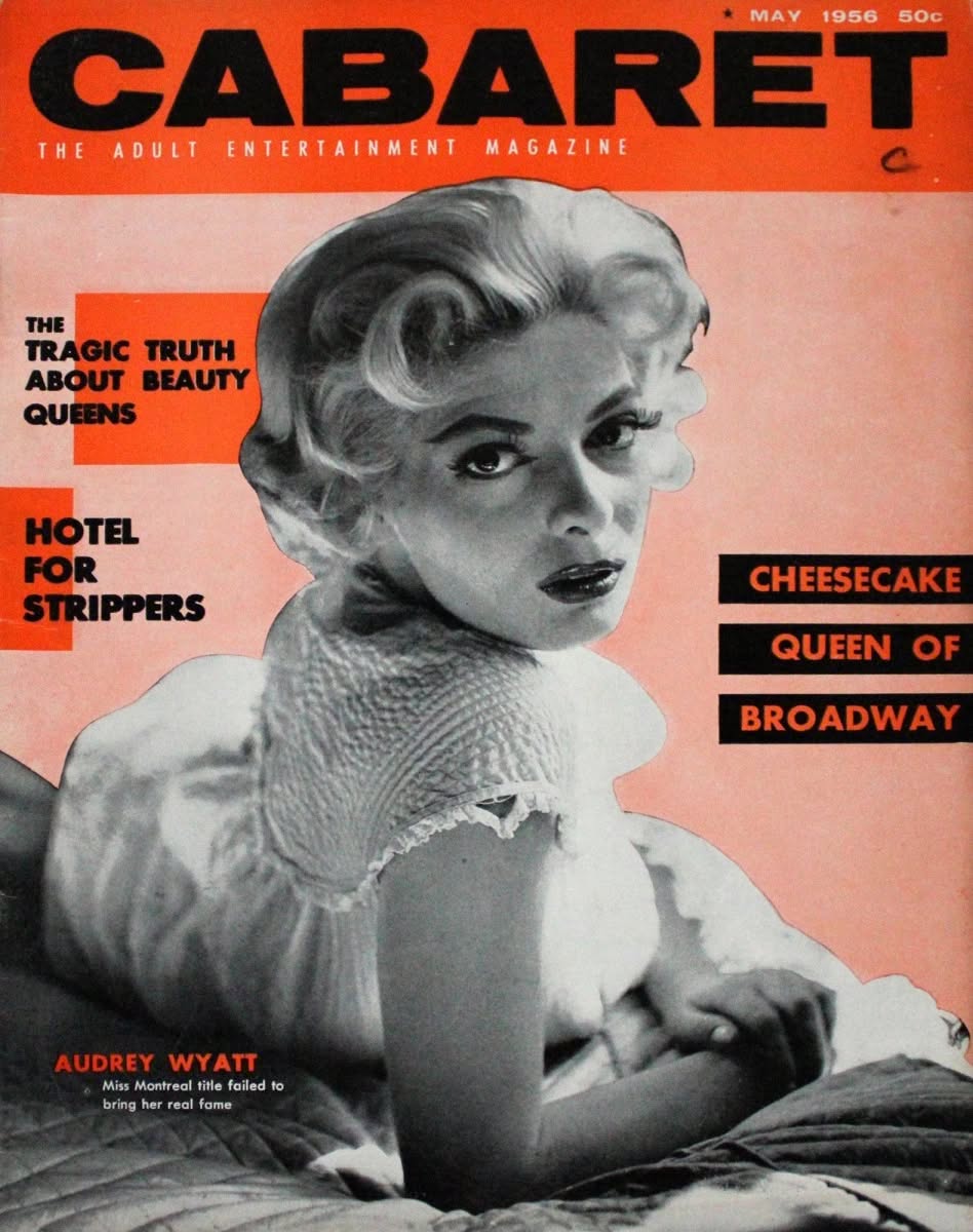 CABARET magazine side cover  May 1956