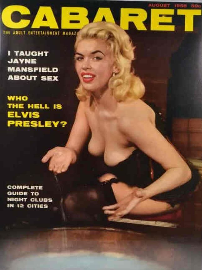 CABARET magazine side cover  August 1956