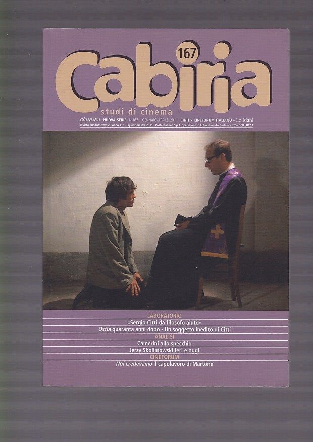 CABIRIA magazine side cover Issue 167 January/April 2011
