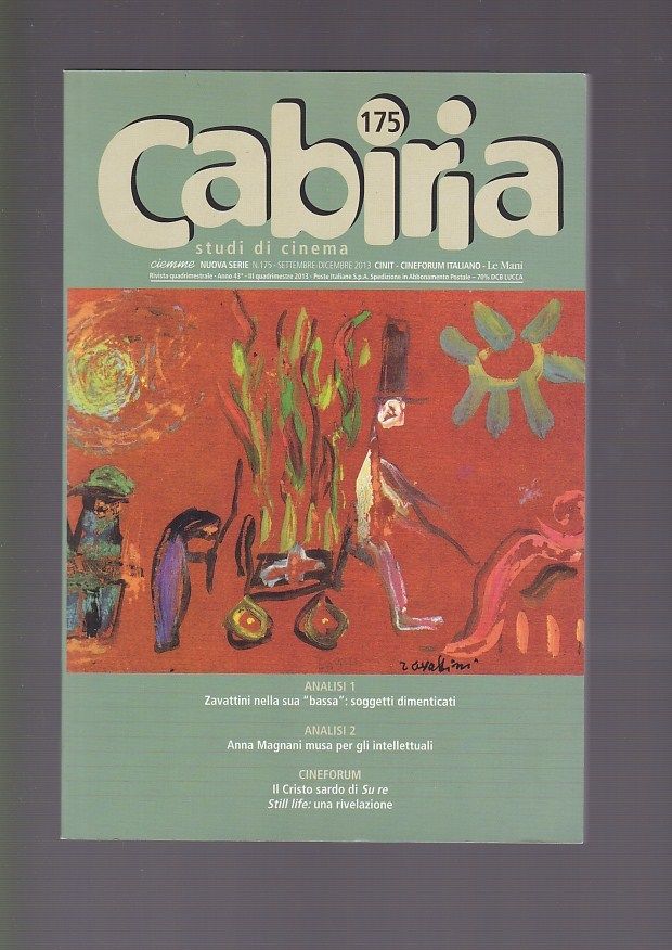CABIRIA magazine side cover Issue 175 September/December 2013