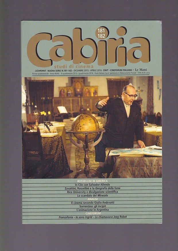 CABIRIA magazine side cover Issue 181/2 December 2015