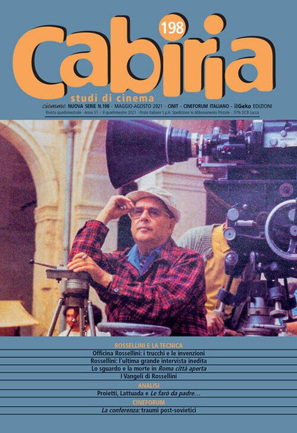 CABIRIA magazine side cover Issue 198  May/August 2021