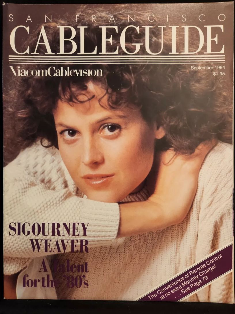 CABLE GUIDE USA magazine side cover  September 1984