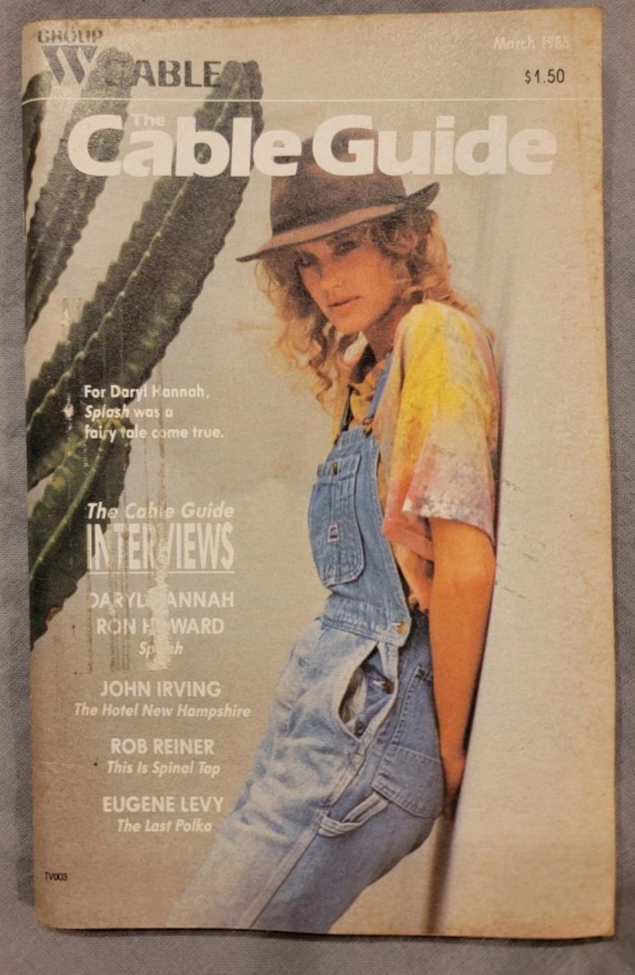 CABLE GUIDE USA magazine side cover  March 1985