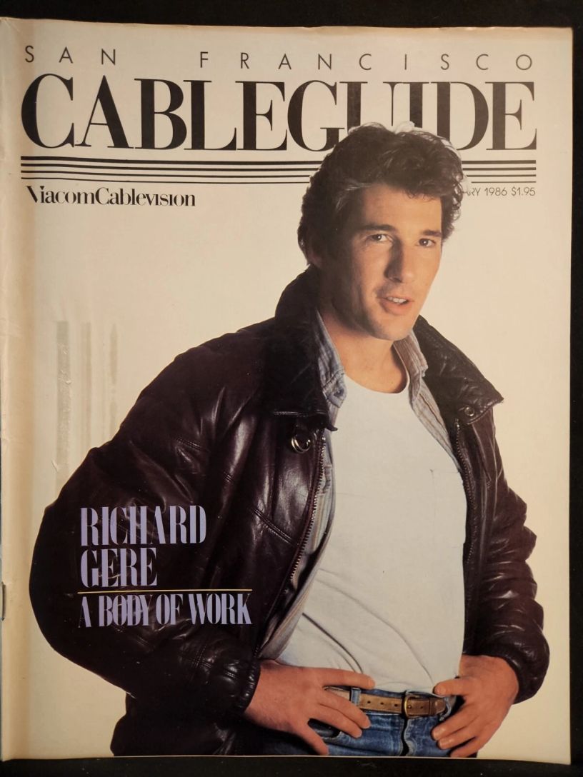 CABLE GUIDE USA magazine side cover  January 1986