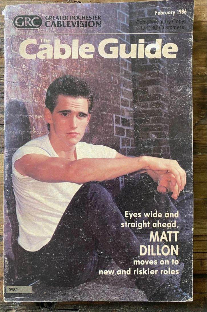 CABLE GUIDE USA magazine side cover  February 1986
