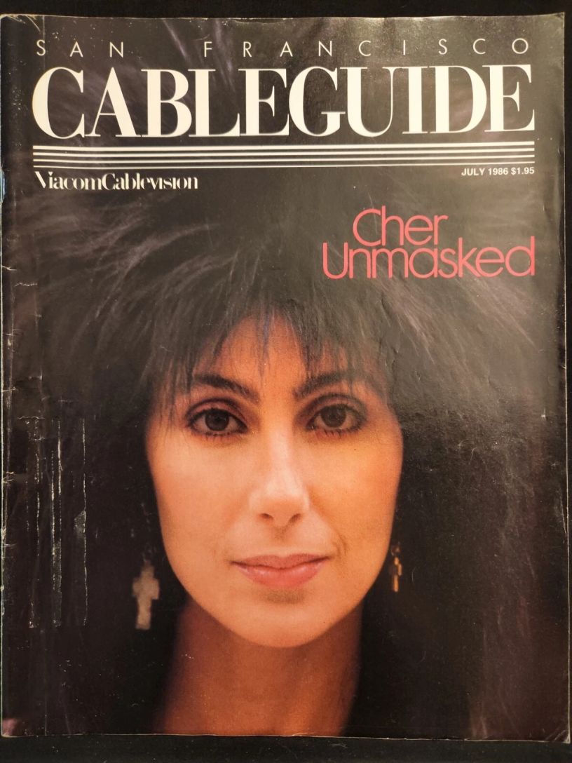 CABLE GUIDE USA magazine side cover  July 1986