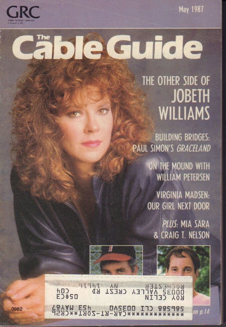 CABLE GUIDE USA magazine side cover  May 1987