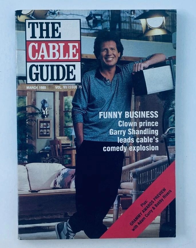 CABLE GUIDE UK magazine side cover  Vol 7 No  75  March 1988