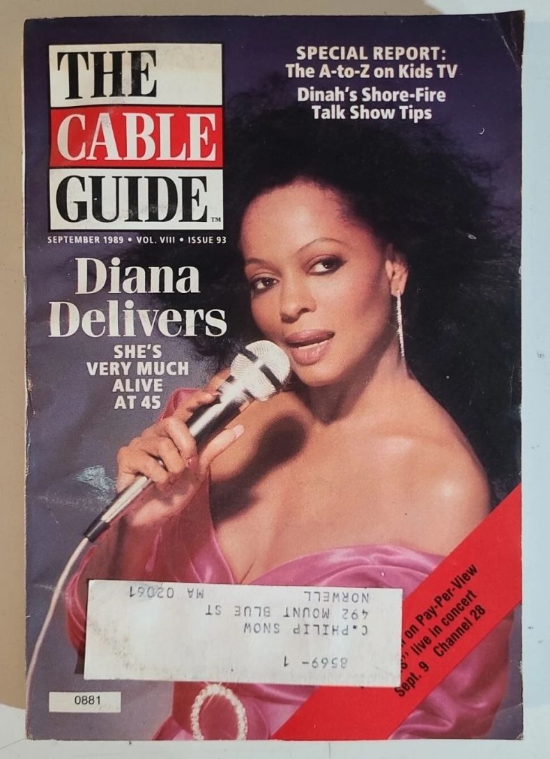 CABLE GUIDE USA magazine side cover  September 1989