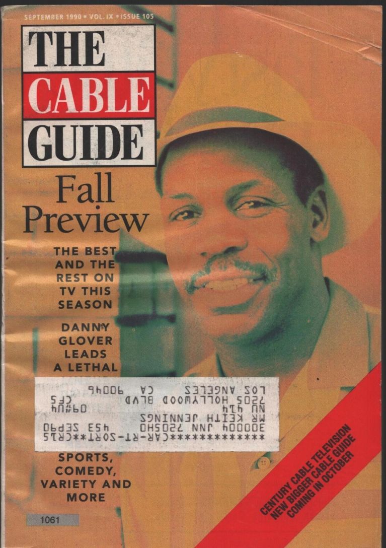 CABLE GUIDE USA magazine side cover  September 1990