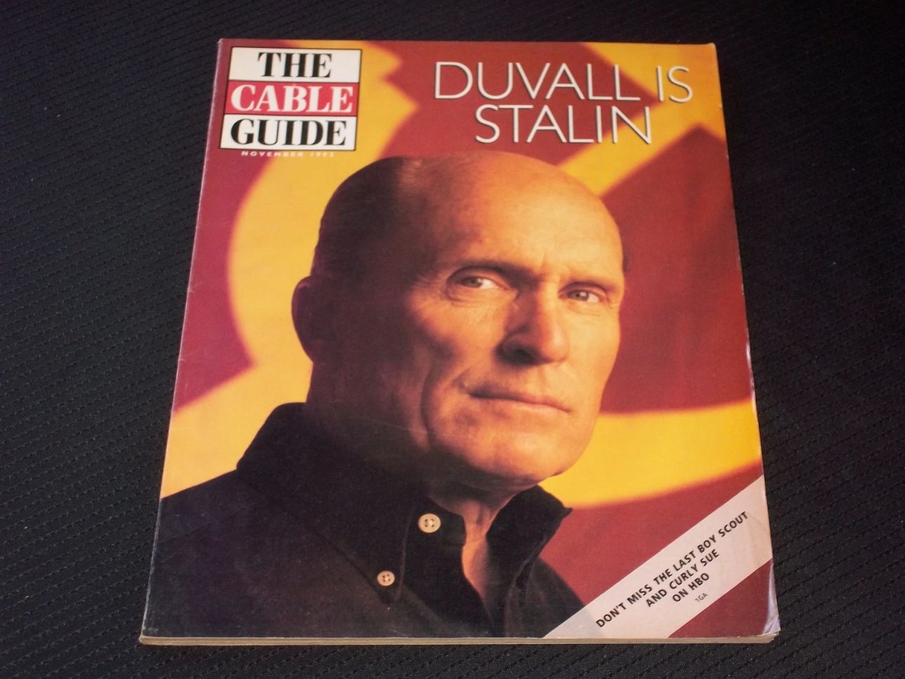 CABLE GUIDE USA magazine side cover  November 1992