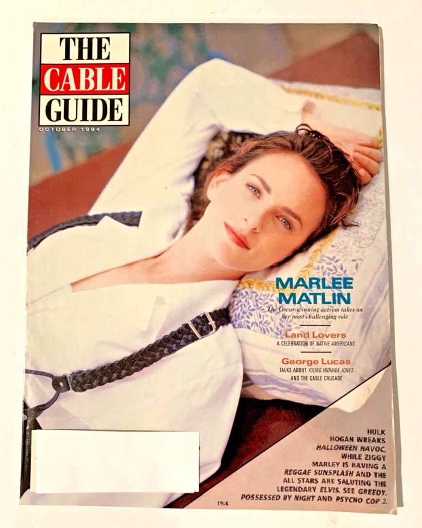 CABLE GUIDE USA magazine side cover  October 1994