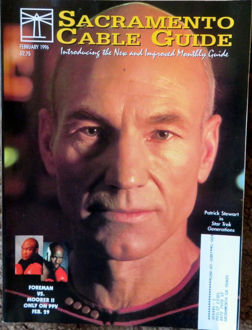 CABLE GUIDE USA magazine side cover  February 1996
