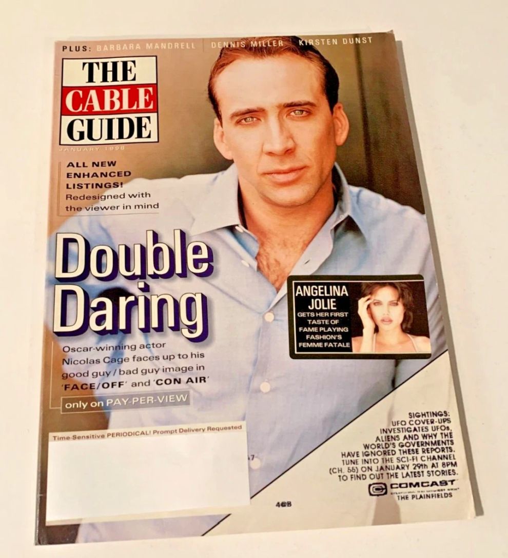 CABLE GUIDE USA magazine side cover  January 1998