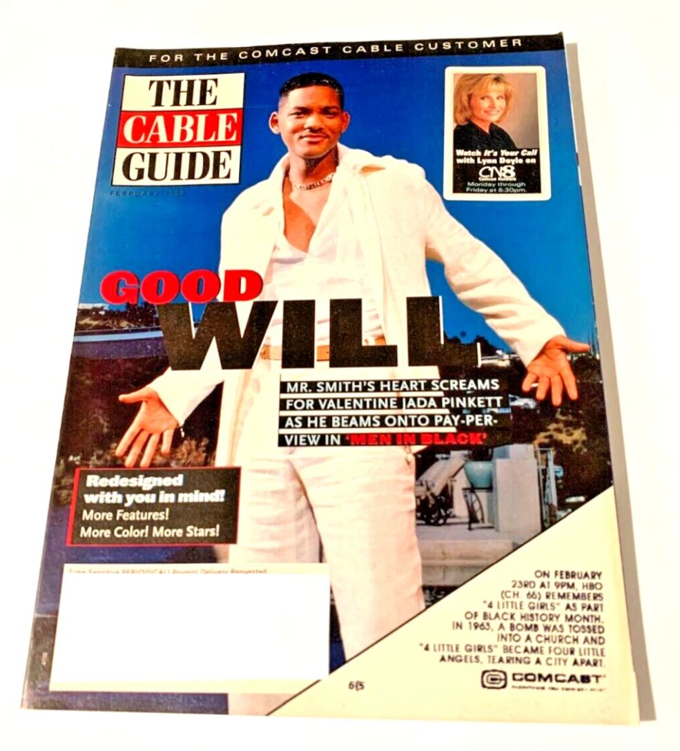 CABLE GUIDE USA magazine side cover  February 1998