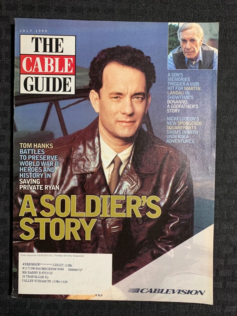 CABLE GUIDE USA magazine side cover  July 1999