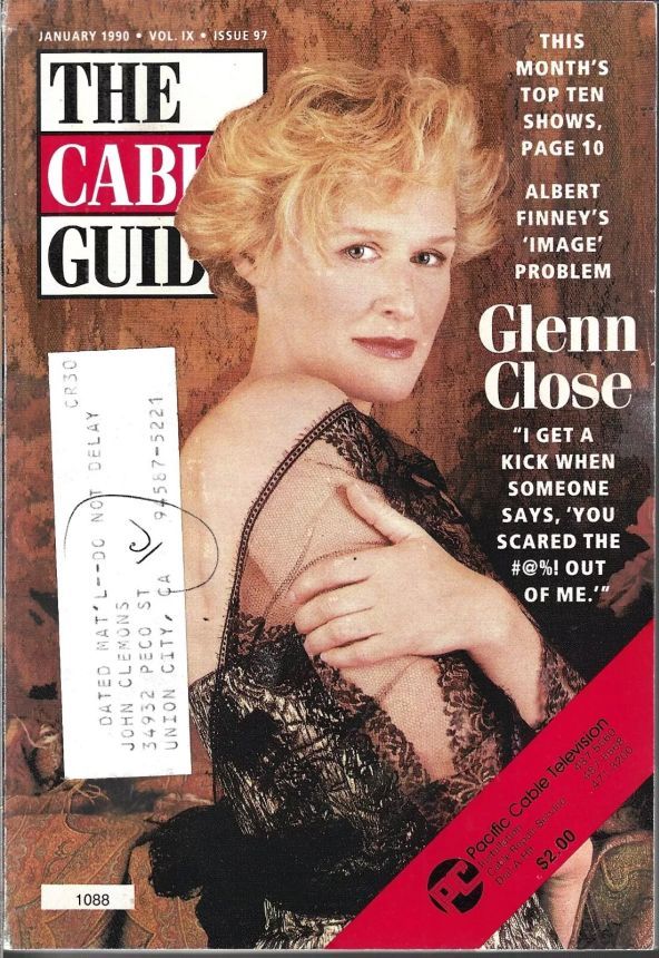 CABLE GUIDE USA magazine side cover  January 1990