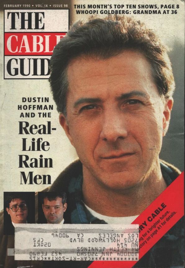 CABLE GUIDE USA magazine side cover  February 1990