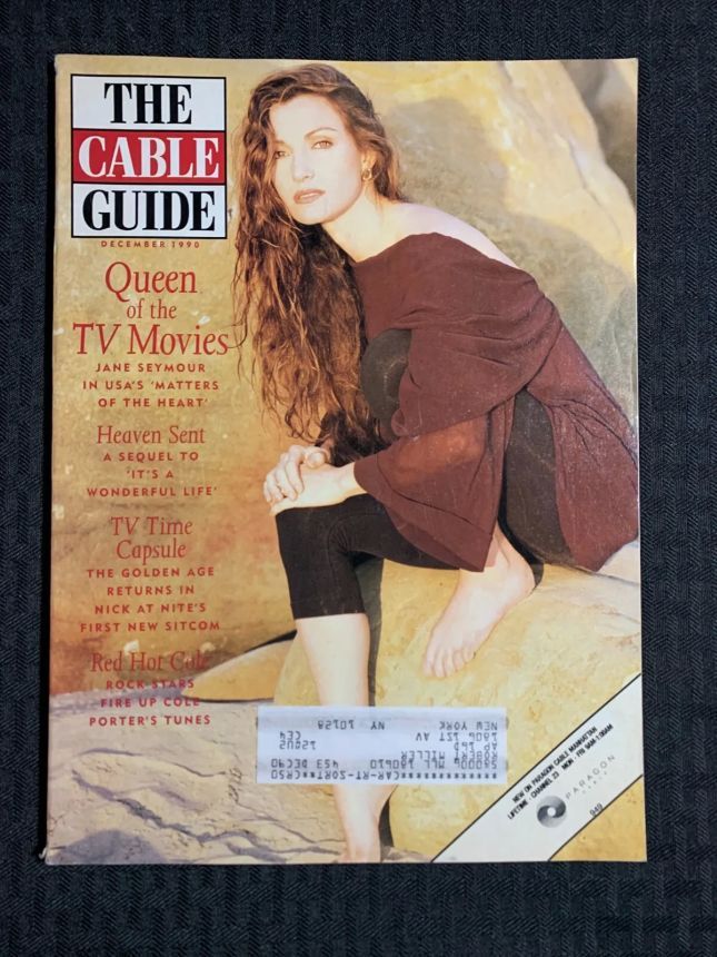 CABLE GUIDE USA magazine side cover  December 1990