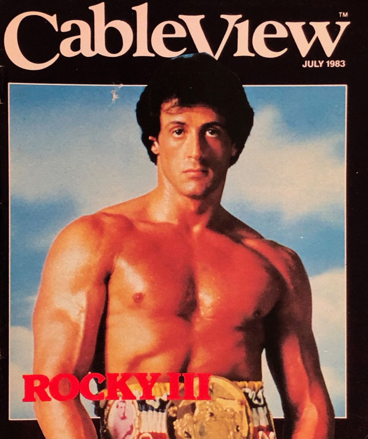CABLEVIEW magazine side cover  July 1983