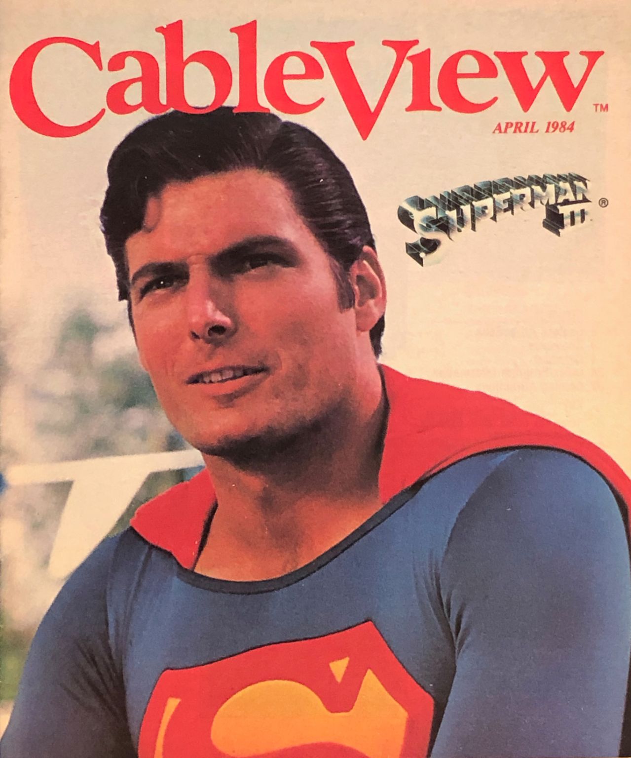 CABLEVIEW magazine side cover  April 1984