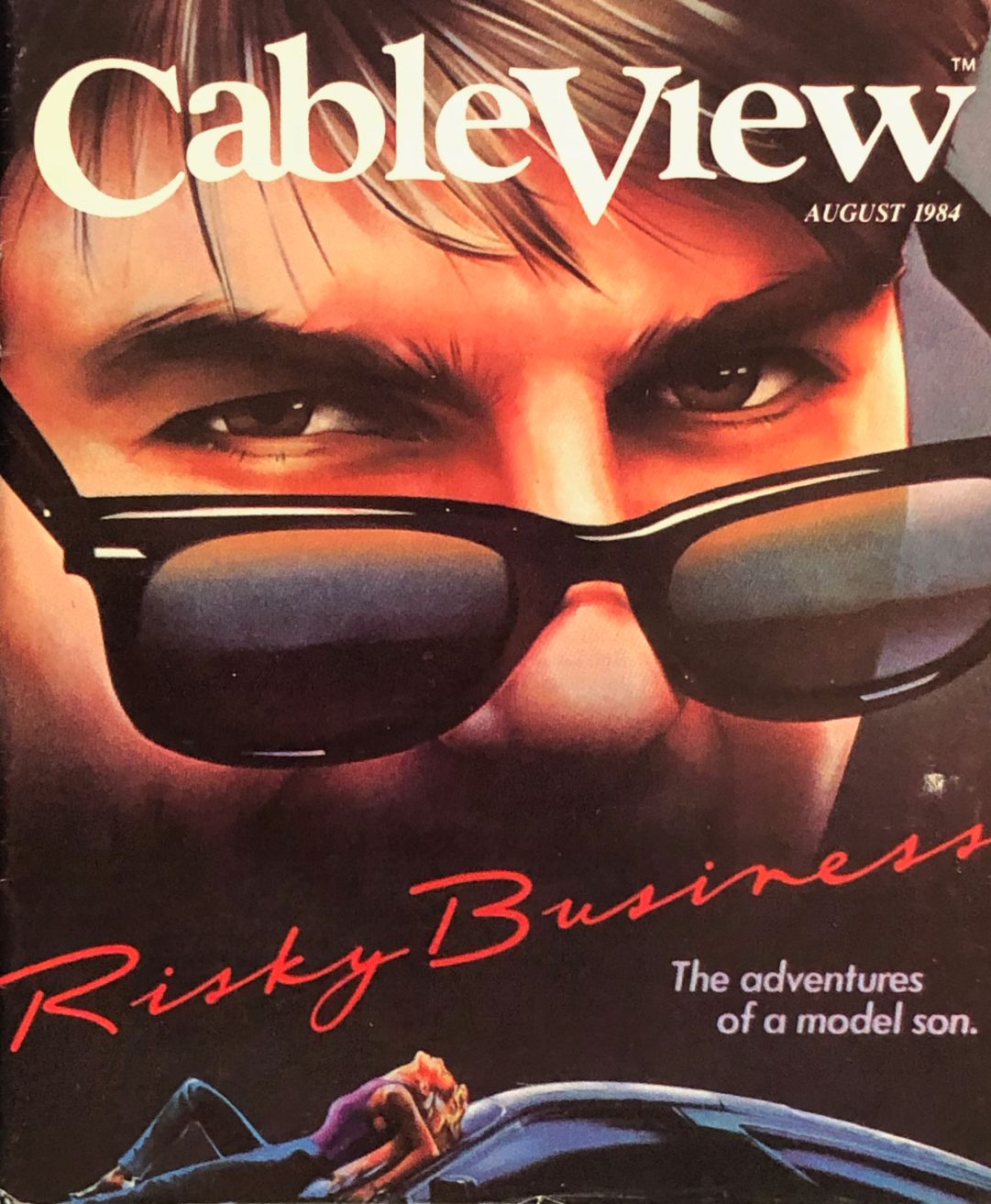 CABLEVIEW magazine side cover  August 1984