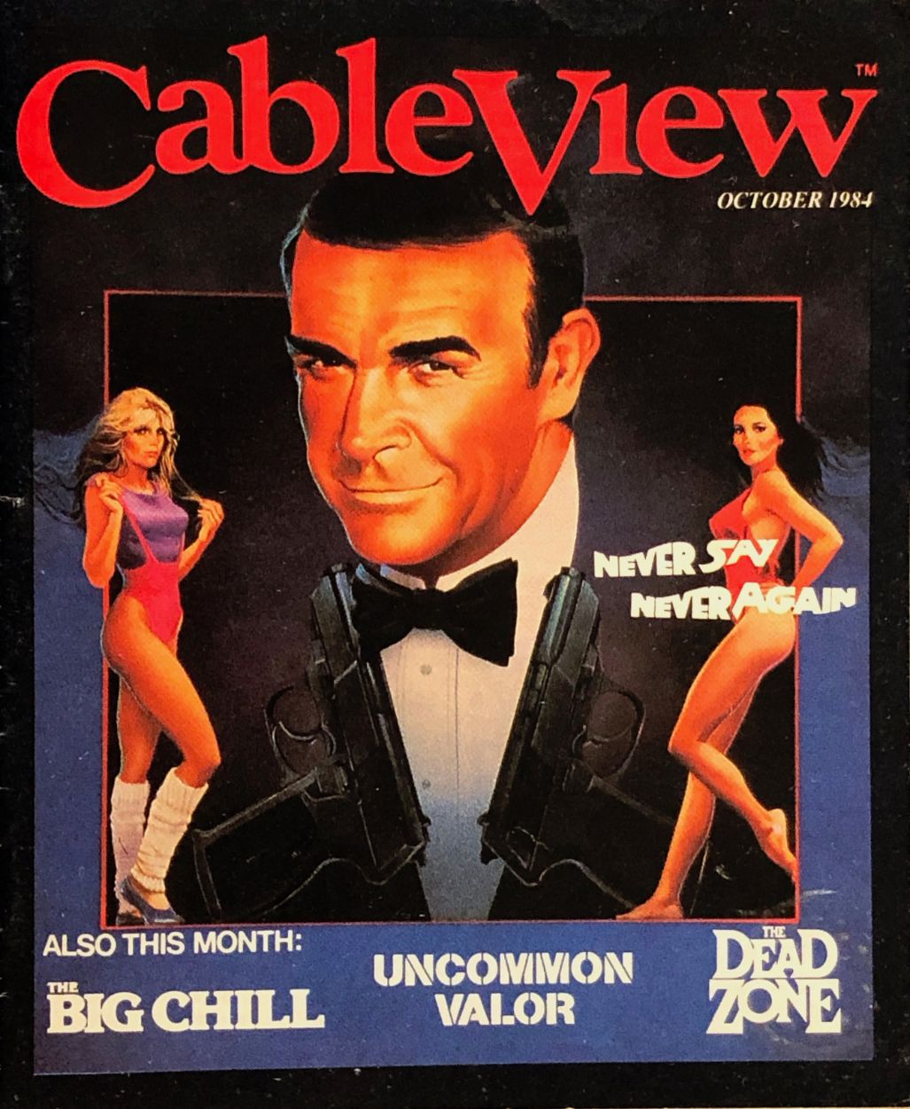 CABLEVIEW magazine side cover  October 1984