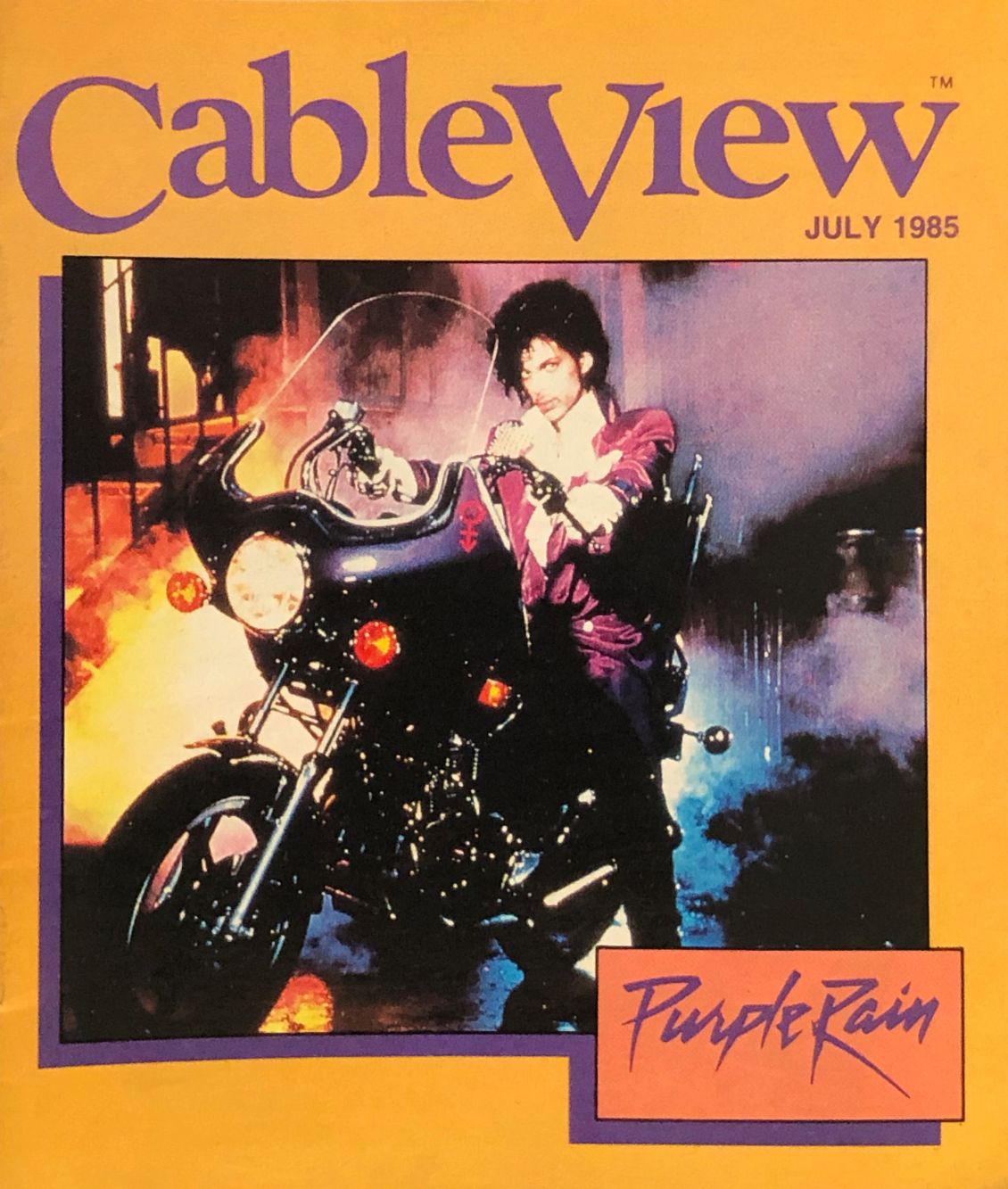 CABLEVIEW magazine side cover  July 1985