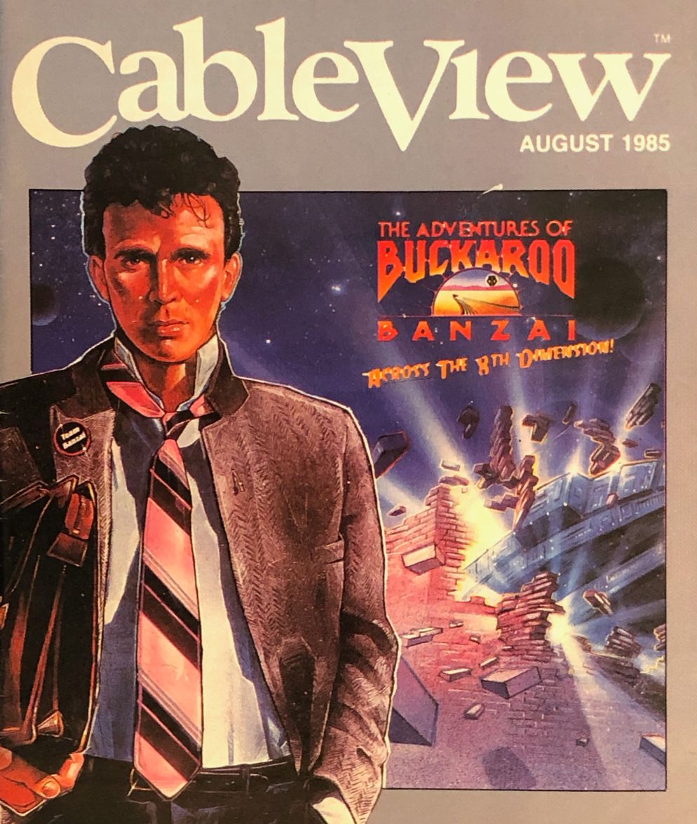 CABLEVIEW magazine side cover  August 1985