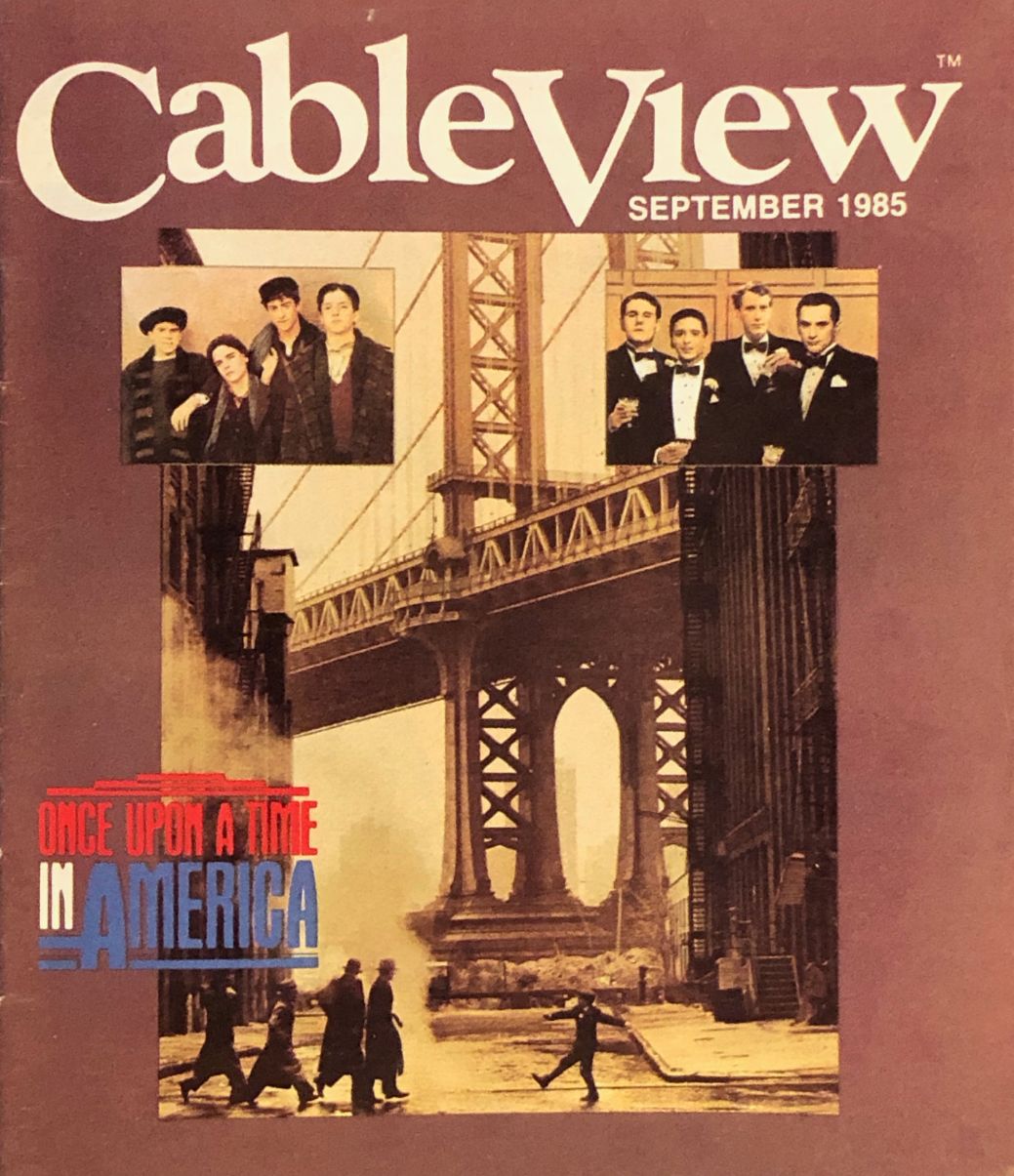 CABLEVIEW magazine side cover  September 1985
