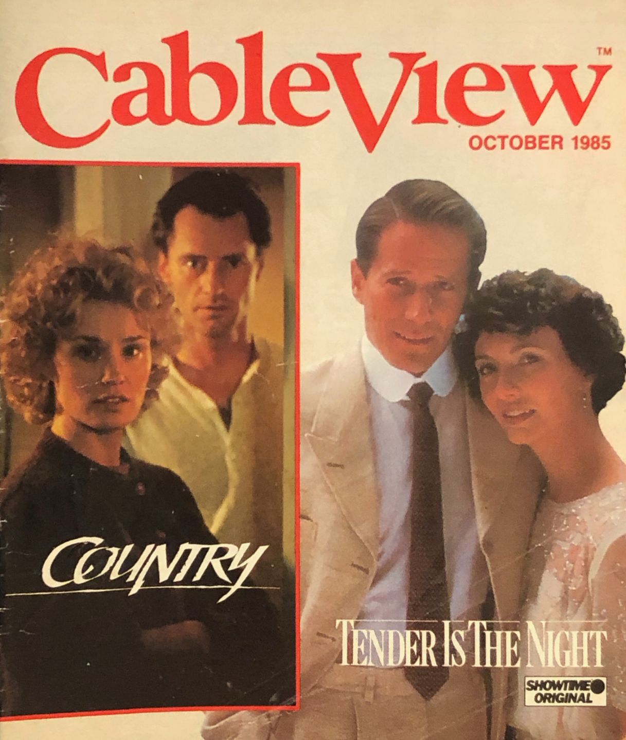 CABLEVIEW magazine side cover  October 1985