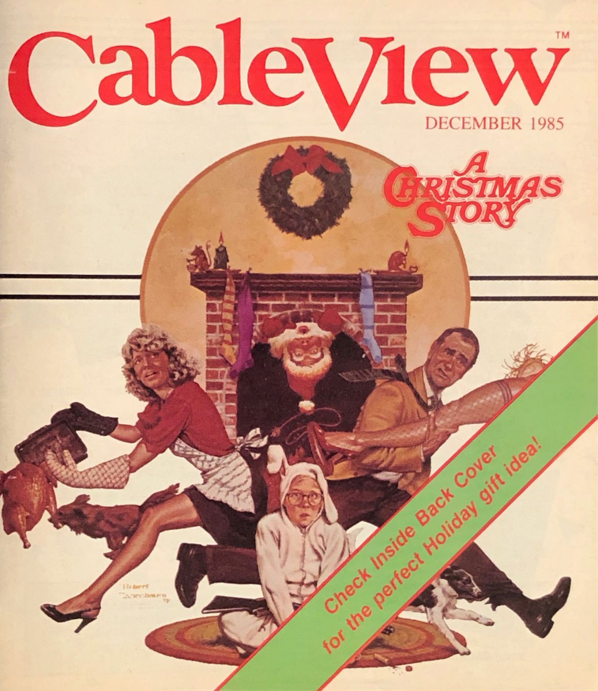 CABLEVIEW magazine side cover  December 1985